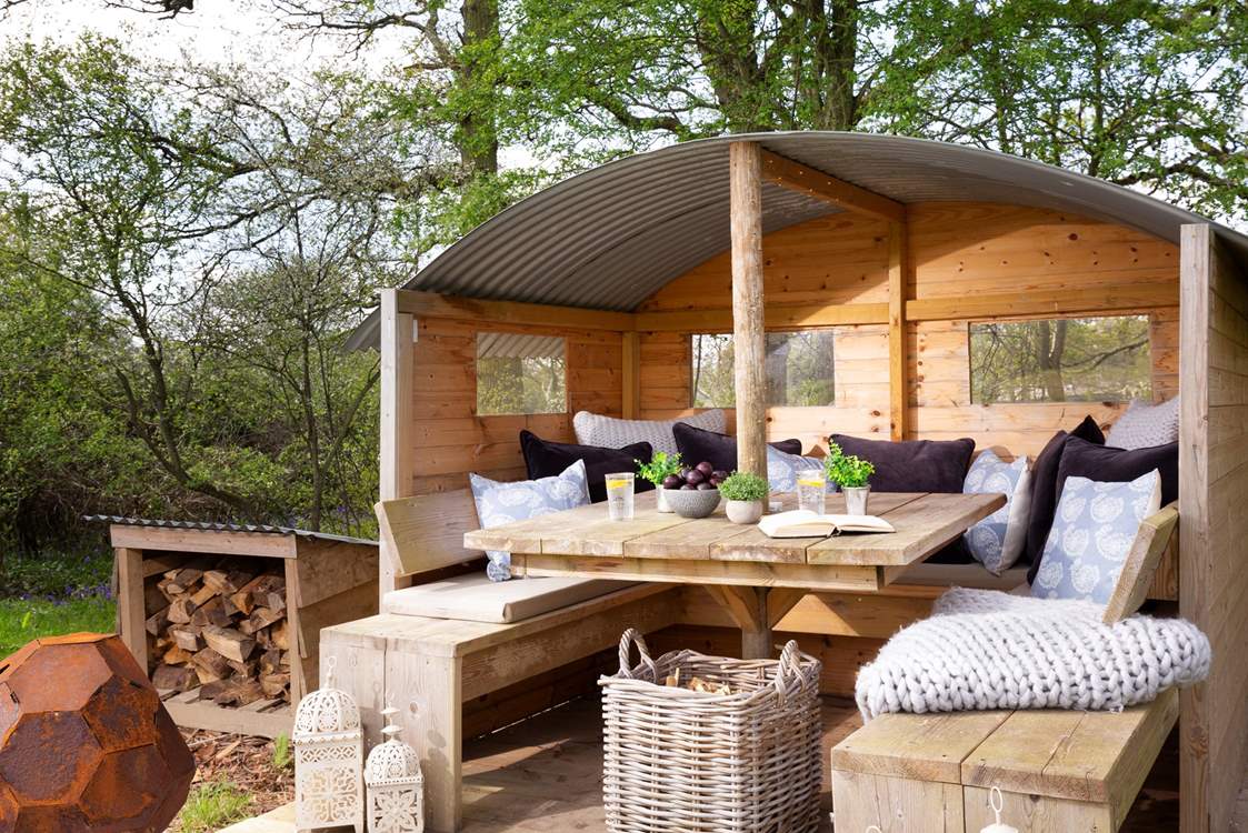 The special al fresco seating area is a dream come true.