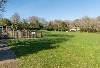 The village park is just across the lane.
