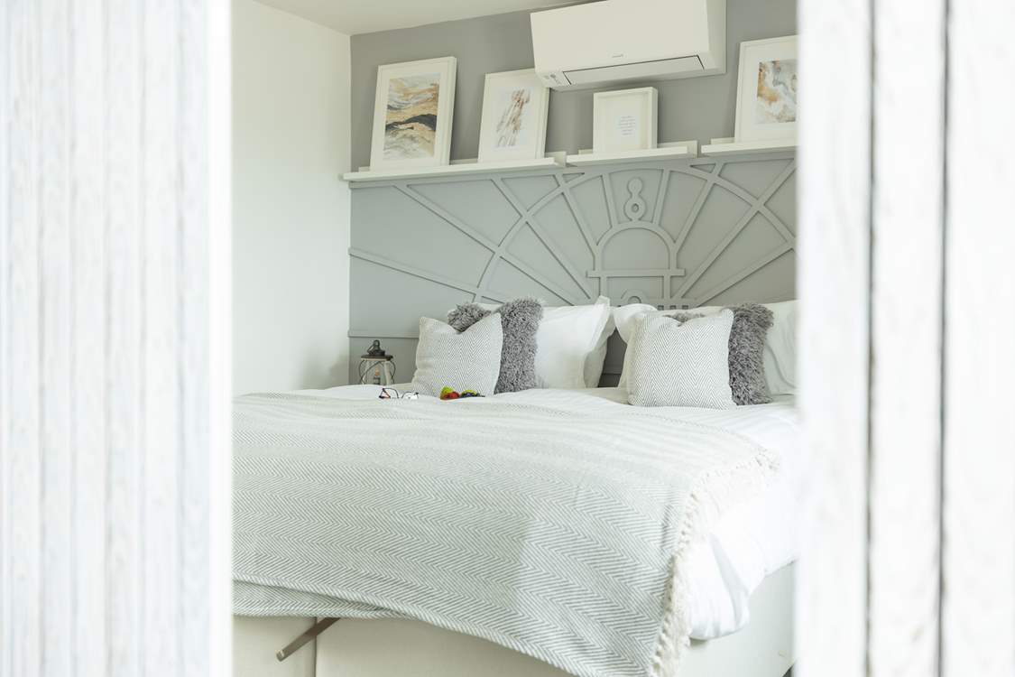 Lighthouse bedroom has a 'zip and link' bed so can be made into twins or double.