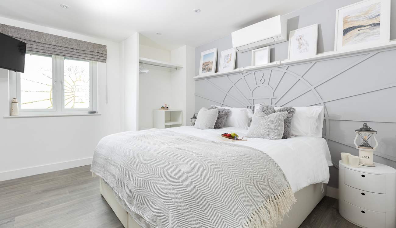 All the beds are dressed to impress.