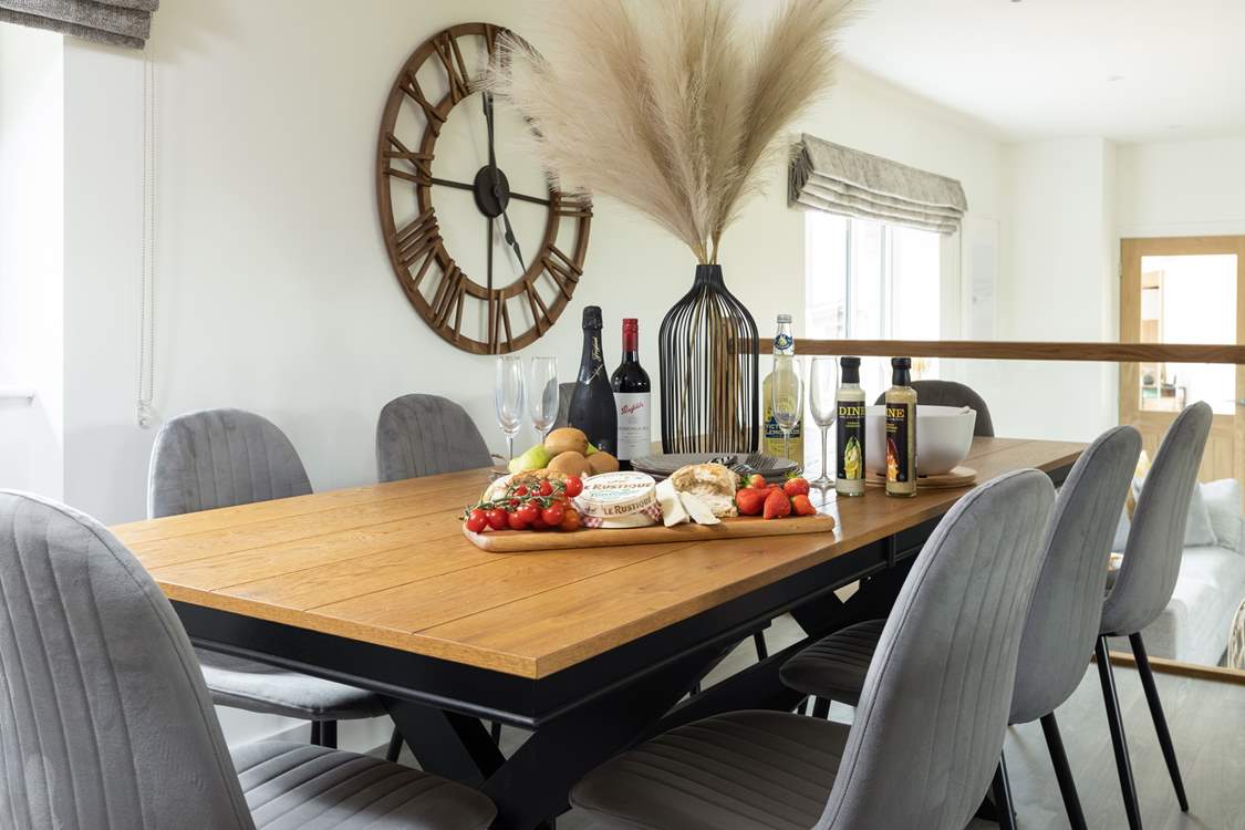 There's the large dining-table for all to gather around.
