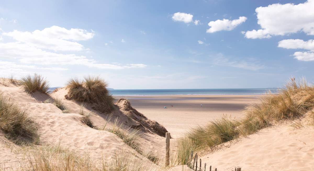 The beautiful beach at Westward Ho!