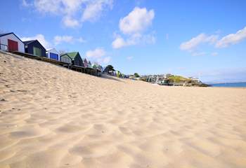 Glorious golden sands and crystal blue seas at Abersoch.