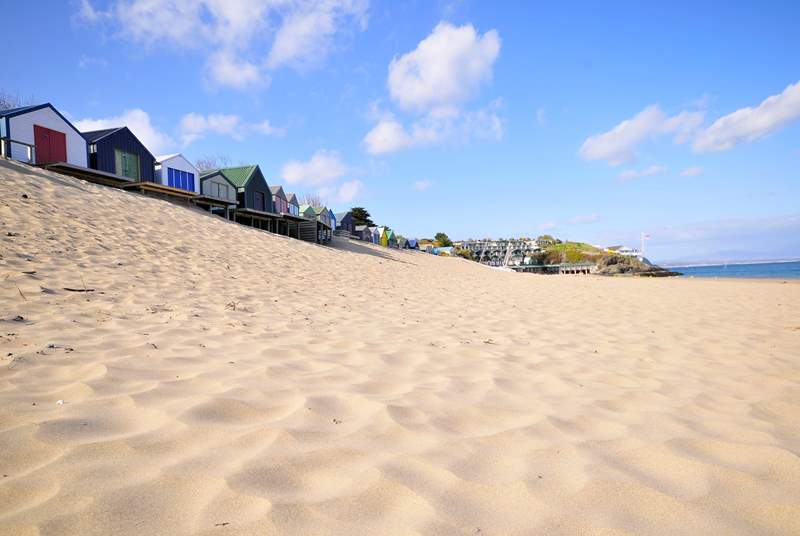 Glorious golden sands and crystal blue seas at Abersoch.
