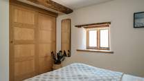 Plenty of hanging space is available.