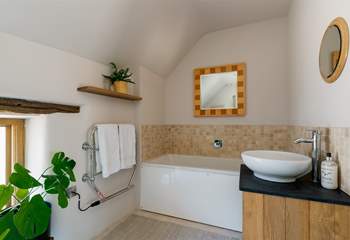 The family bathroom is equipped with a bath too, perfect for soaking away the days sand and suncream.