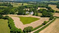 Ariel view of The Swallows and the glorious countryside which surrounds them. Also, the great news is you are not totally alone.
