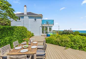 Dining al fresco is a real treat at Seaway House.