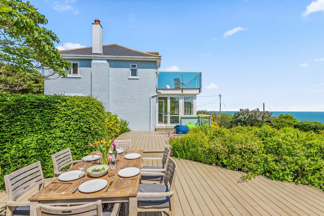 Dining al fresco is a real treat at Seaway House.