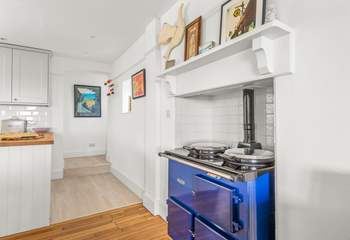 On entering Seaway House, there is one step down into the kitchen-area from the enterance hall.