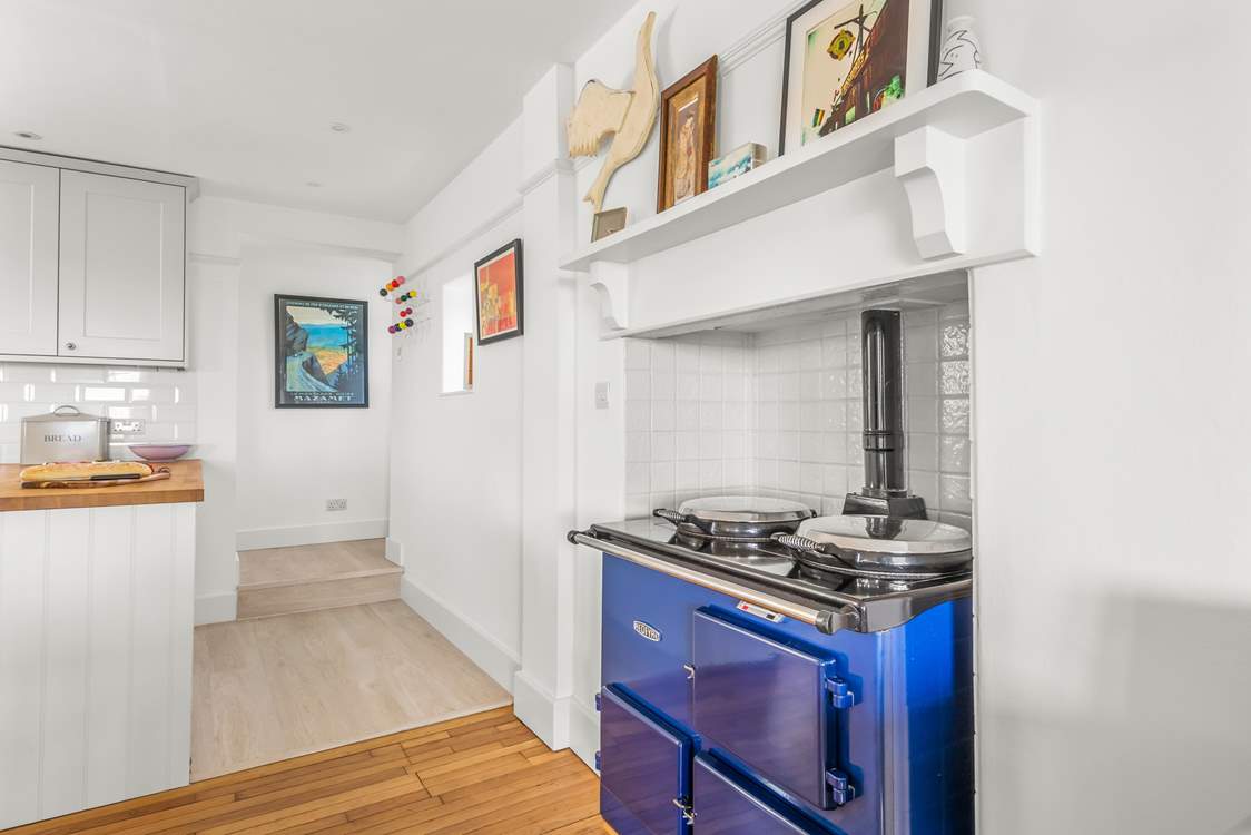 On entering Seaway House, there is one step down into the kitchen-area from the enterance hall.