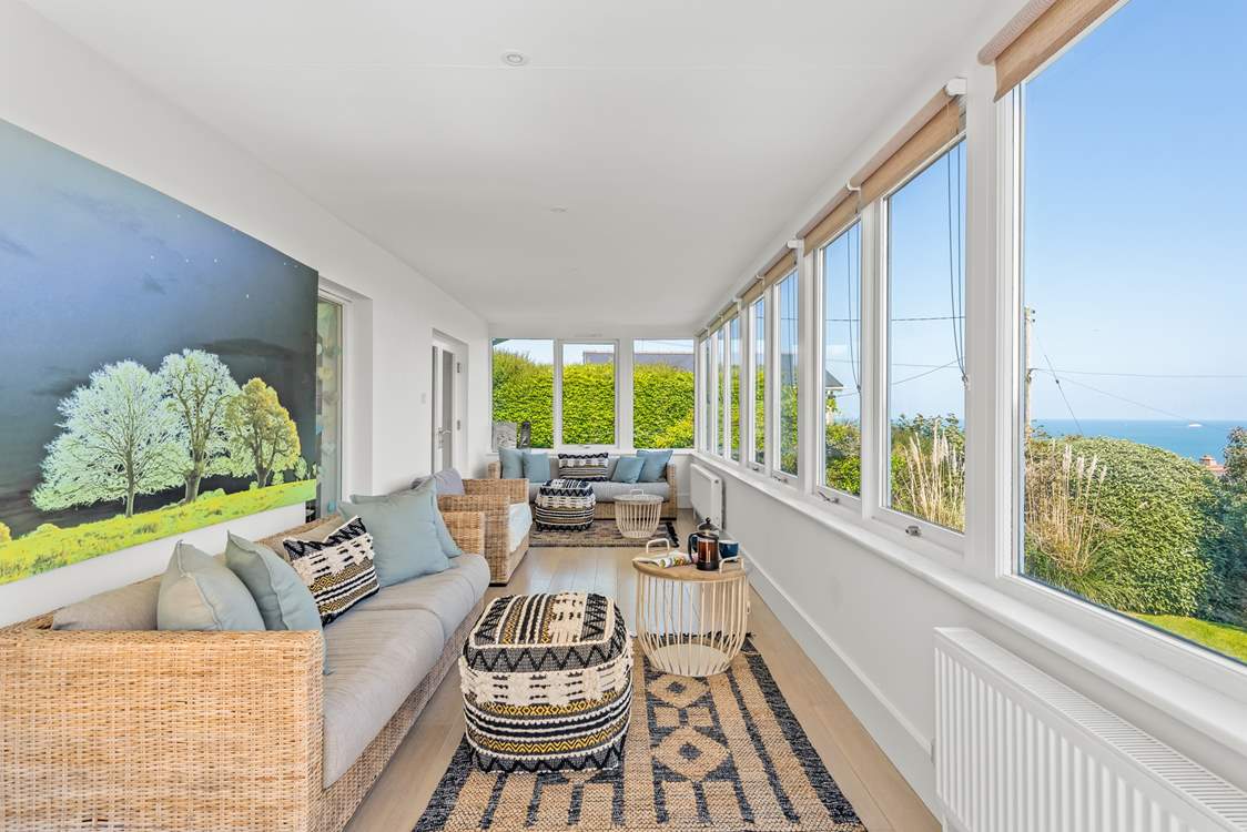 Even on a dull or stormy day, the views from the conservatory will be magnificent.
