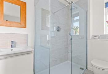 Ground floor shower-room. Perfect for washing away the day's sand and suncream the moment you walk through the door.