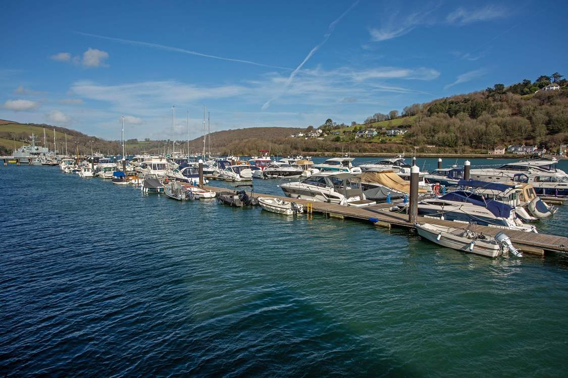 The River Dart in Dartmouth oozes magnificent watercraft.