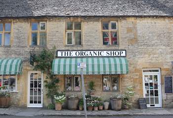 The organic shop is right on your doorstep, super convenient to stock up on local goodies.