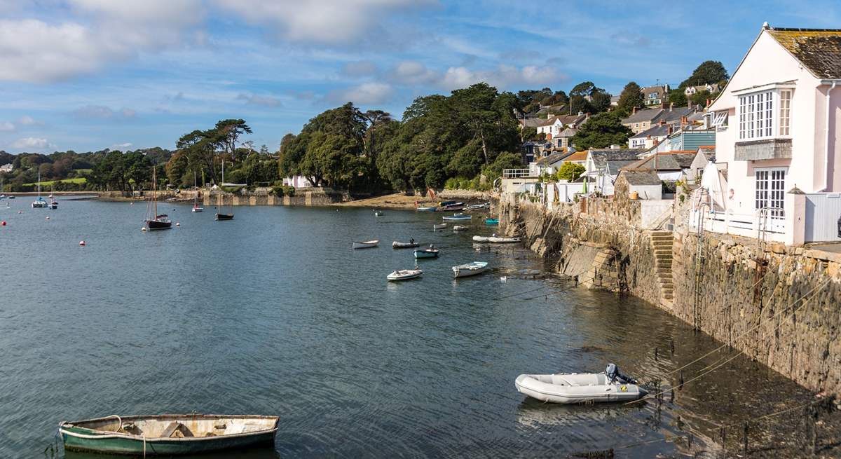 The pretty village of Flushing sits on the estuary overlooking Falmouth.