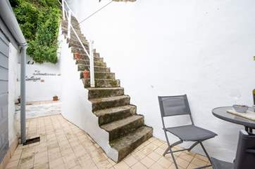 These steep steps lead to The Lookout (deck), please take care and supervise children at all times.