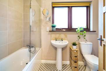 Enjoy some holiday pampering in the family bathroom.