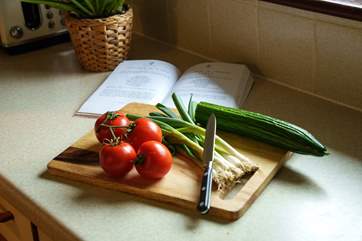 Lots of local produce available at farm shops and farmer's markets.