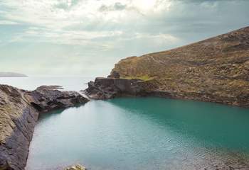  Visit the Blue Lagoon at Abereiddy Beach...one of many beautiful places to explore. 