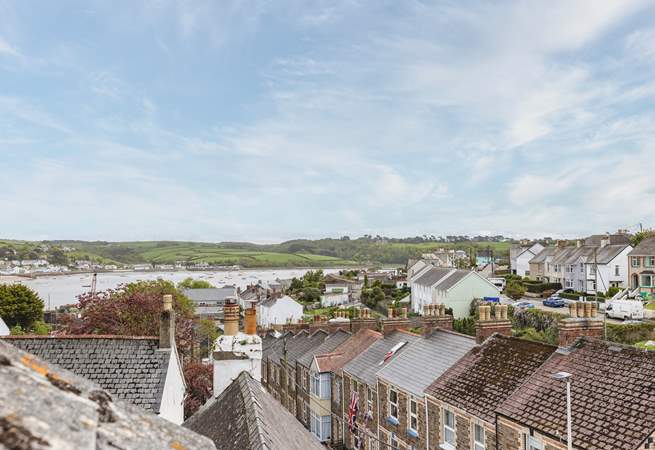 The pretty view over rooftops towards Instow and the estuary.