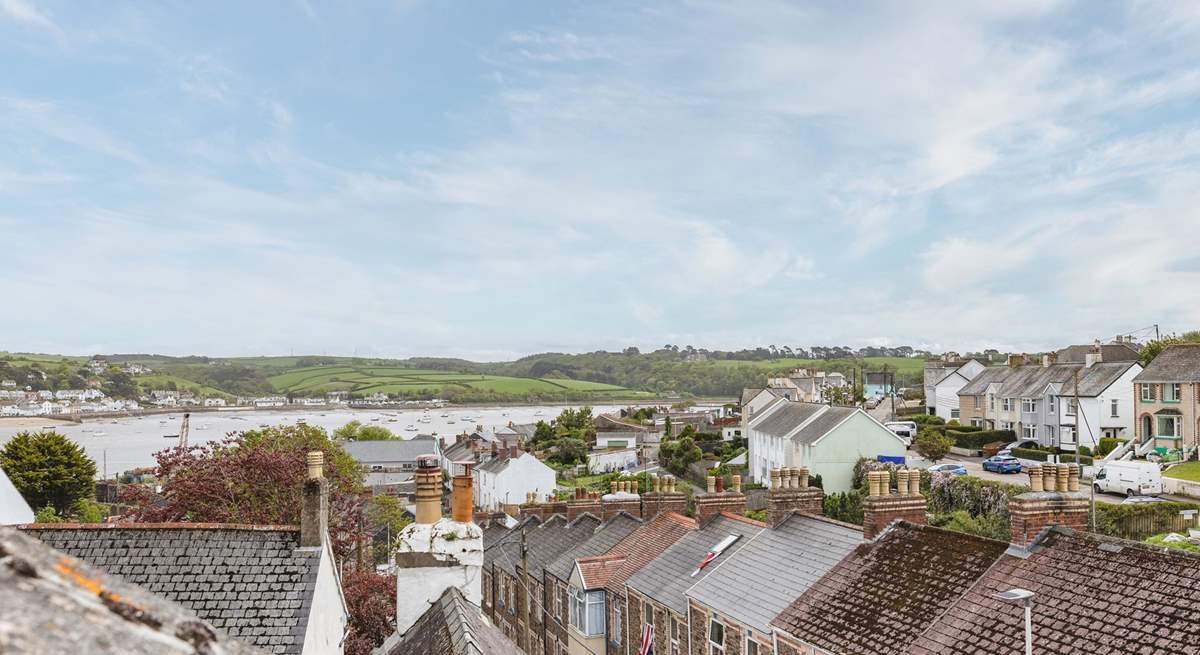 The pretty view over rooftops towards Instow and the estuary.