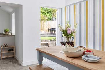 The back door leads out into the secluded rear garden.