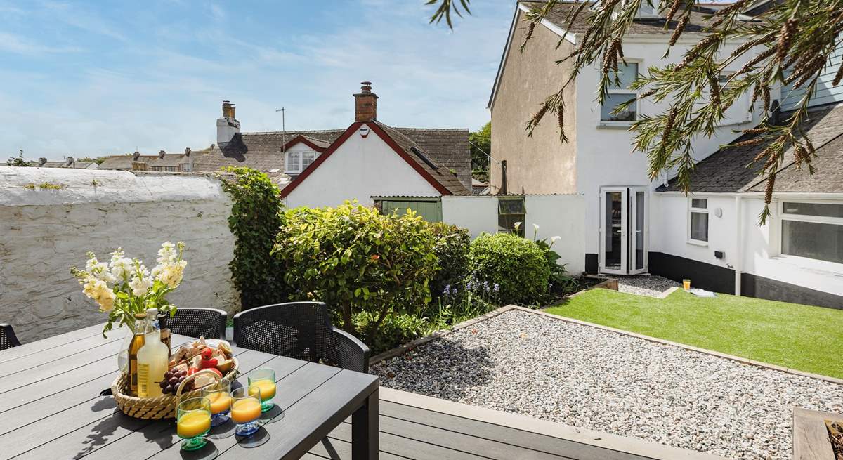 Enjoy al fresco dining in the secluded rear garden.