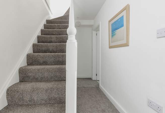 The stairs to the second floor.