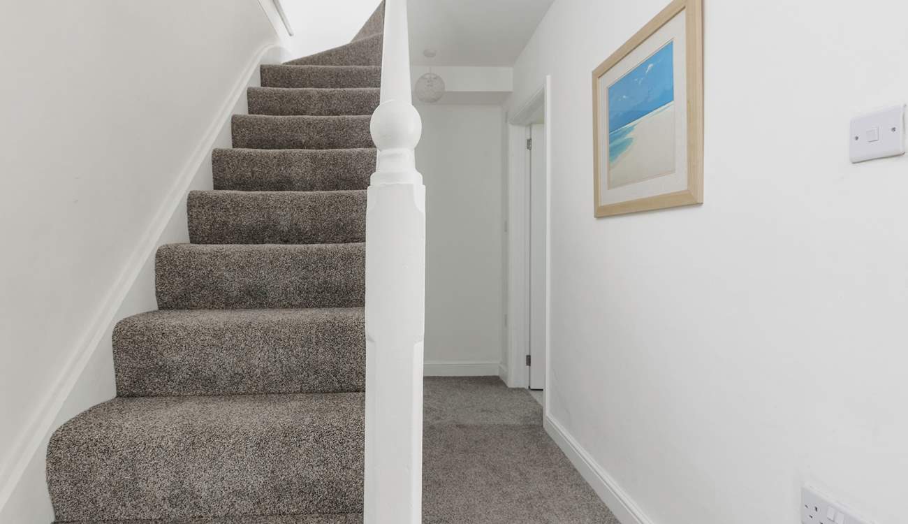 The stairs to the second floor.