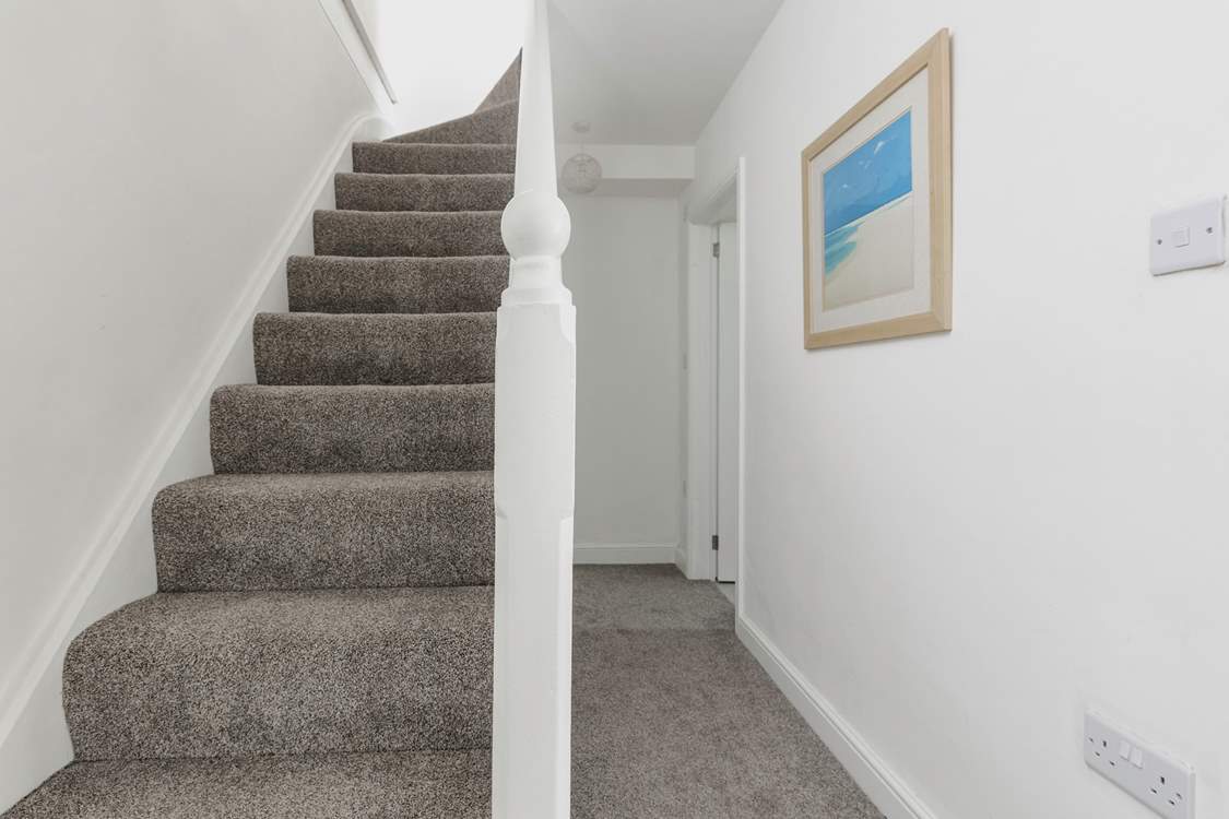 The stairs to the second floor.