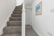 The stairs to the second floor.