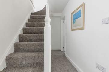 The stairs to the second floor.