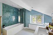 A handy bathroom located on the first floor.