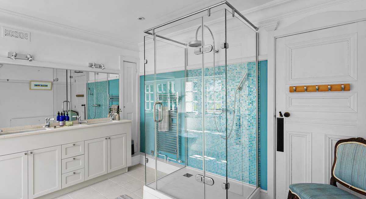 The waterfall shower - what a treat.