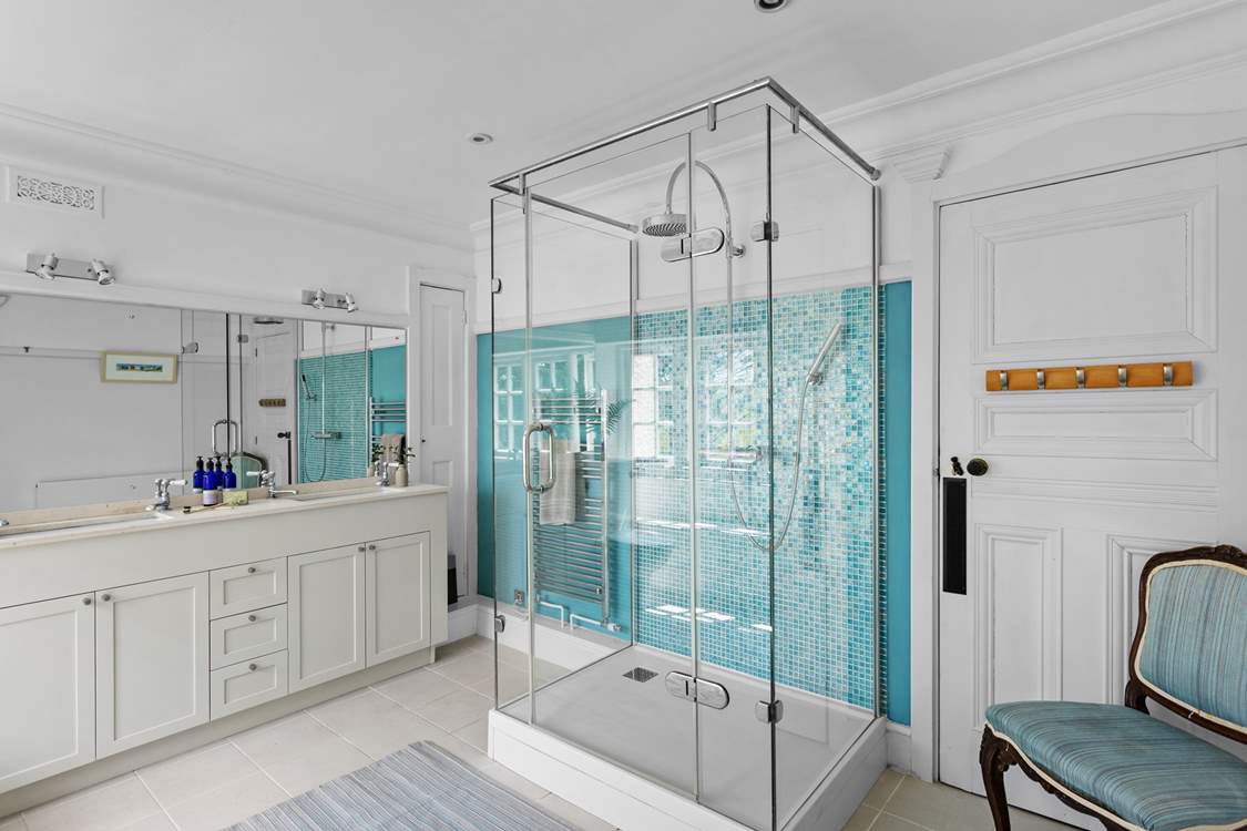 The waterfall shower - what a treat.