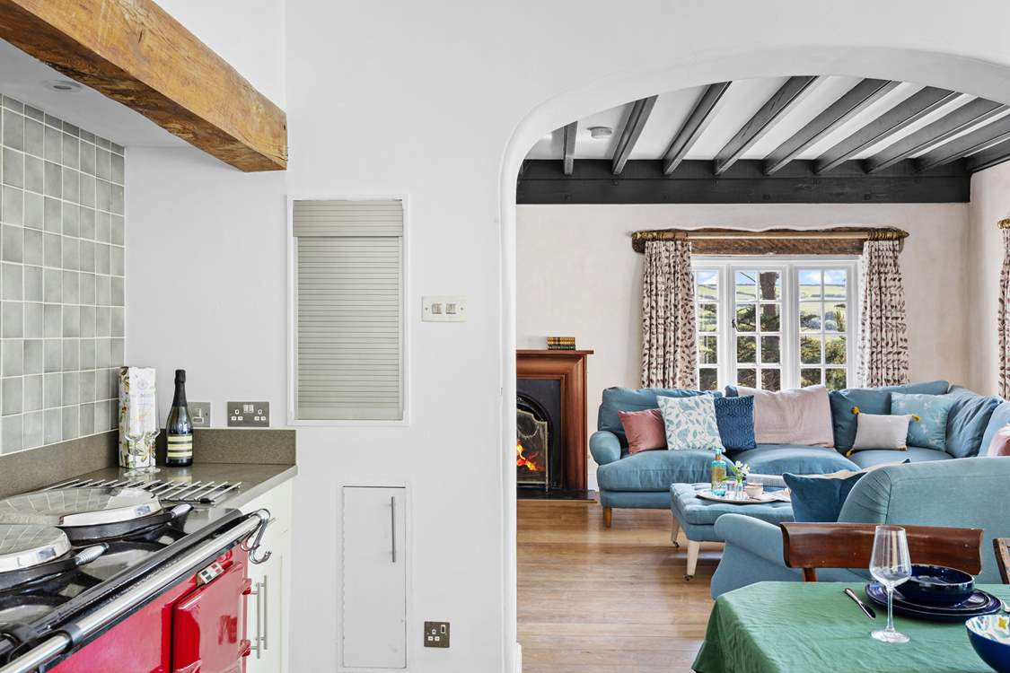 Surrounded by nature and views and the beach a stone's throw away!