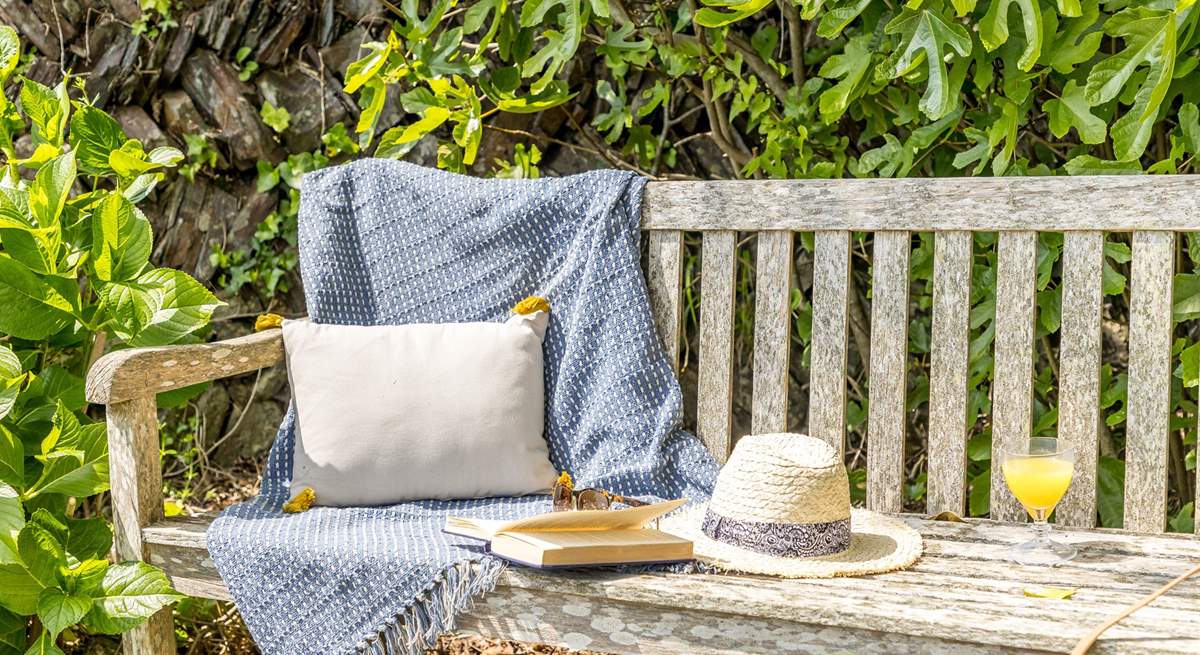 Enjoy a holiday read in the suntrap garden.