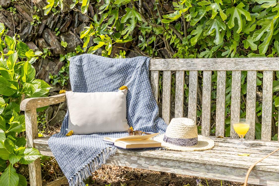Enjoy a holiday read in the suntrap garden.