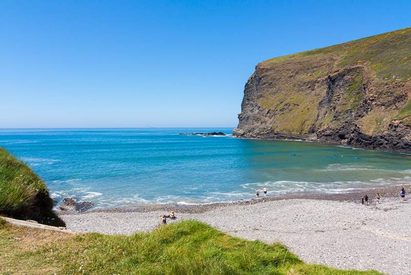 Crackington Haven is an idyllic village by the sea.