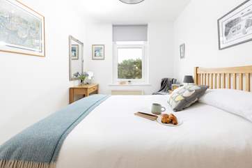 The double bedroom is blissful.