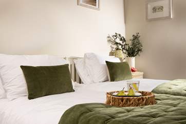 Dreamy bedroom two is oh so perfect in gorgeous greens.
