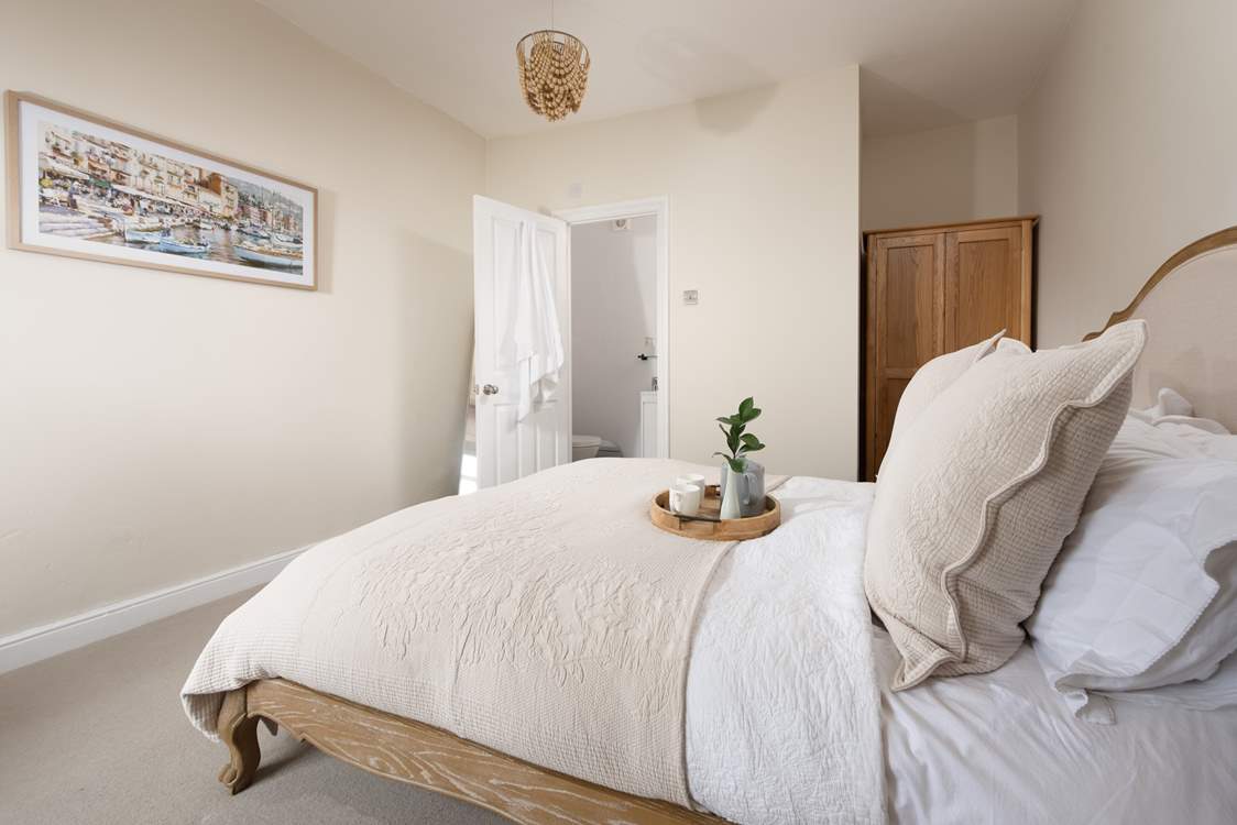 Sink into the luxurious king bed.