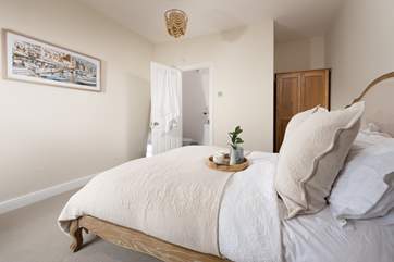 Sink into the luxurious king bed.
