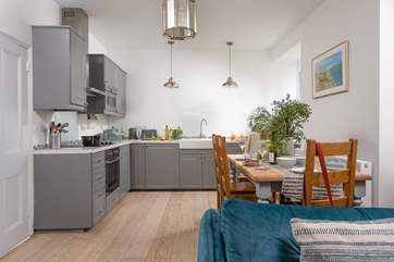 The open plan living space is just gorgeous.