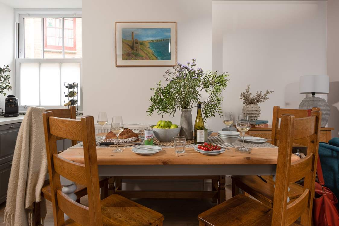 Gather around the dining-table.