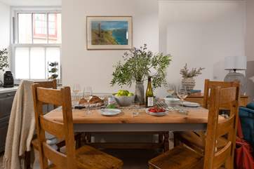 Gather around the dining-table.
