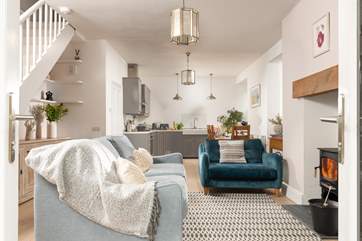 The living space is so cosy.