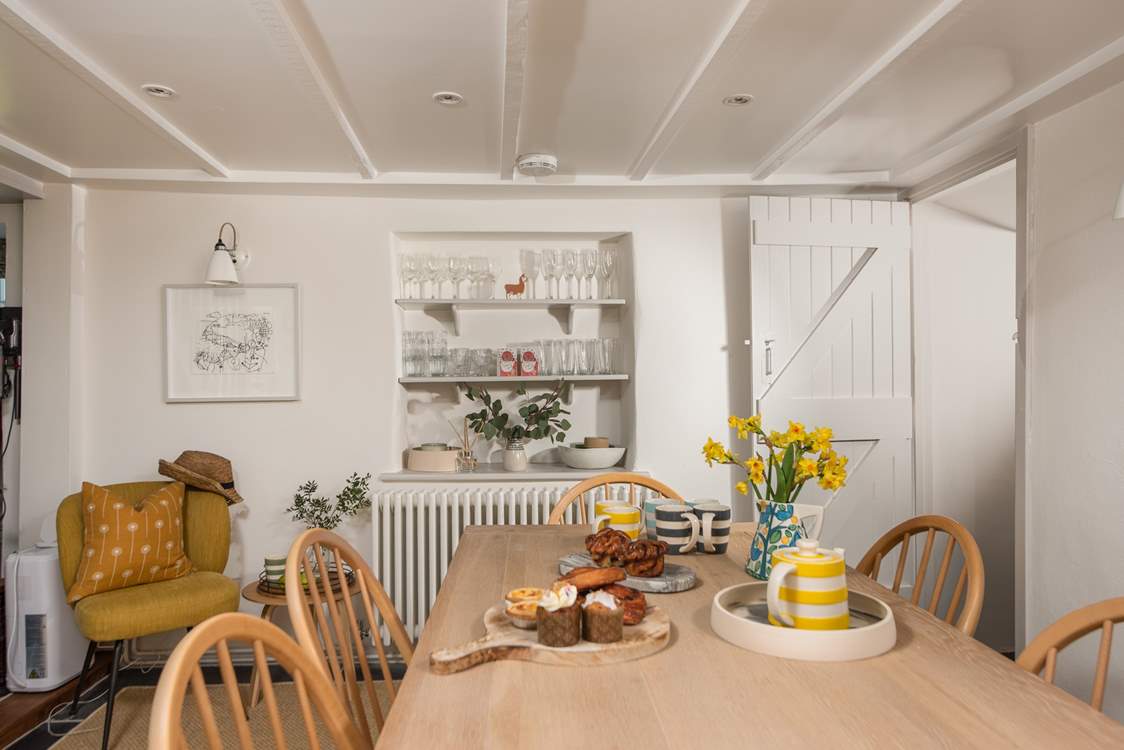 Gather everyone around the dining-table to chat about the adventures of the day.