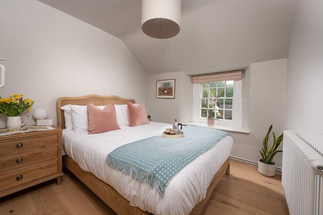 The bedrooms are delightful and perfect for a restful night.